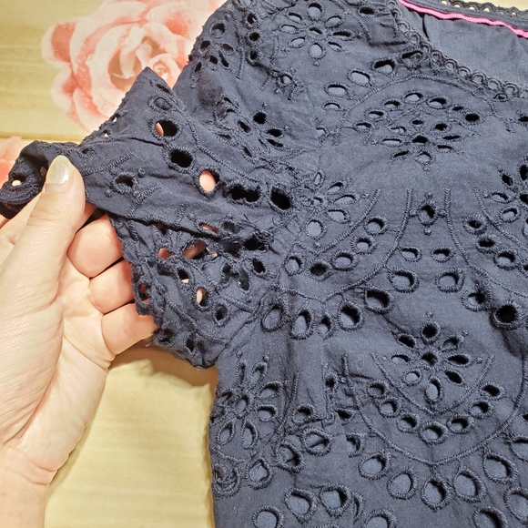 Boden navy blue eyelet dress - Picture 7 of 9